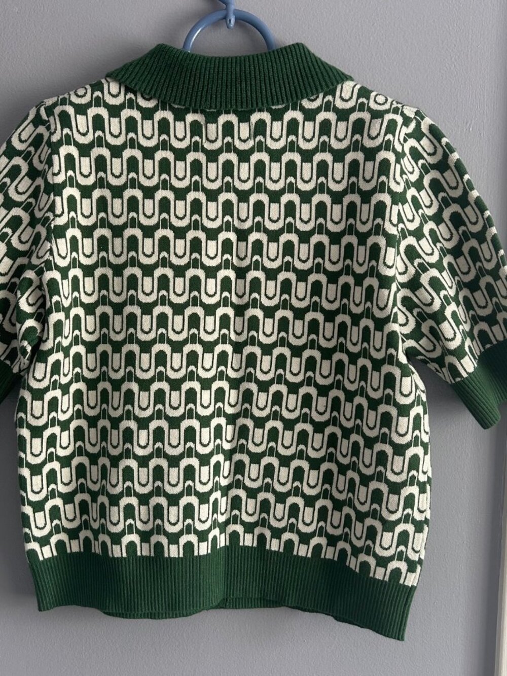 Kinsley Collared Crop Cardigan Sweater by Maeve - Picture 3 of 4